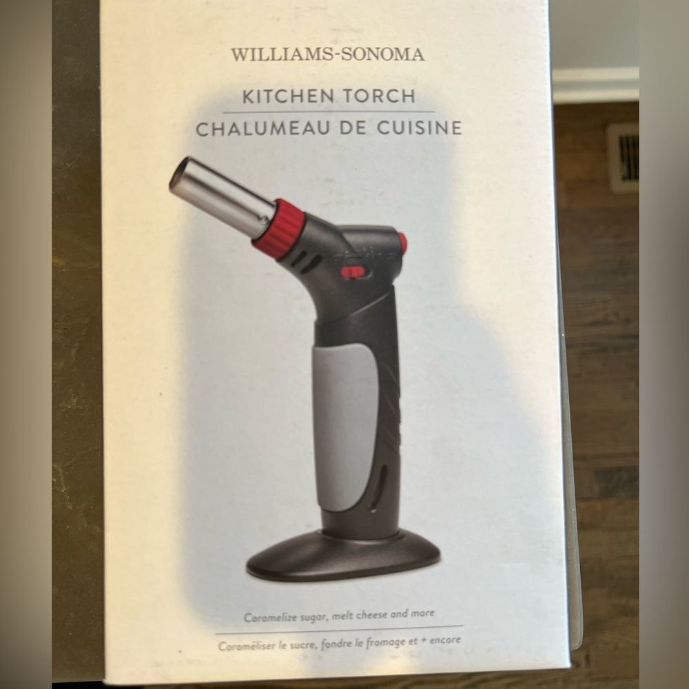 Williams Sonoma Gray and Red Culinary Torch - NWT